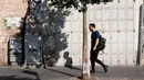 Aksi pemogokan berlangsung di tengah pertempuran antara Israel dan gerakan Hamas Palestina. (Zain JAAFAR/AFP)