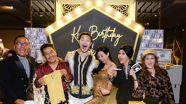 Sylvia Fully umumkan kehamilan di pesta ulang tahun Kevin Andrean (Foto: Instagram/@sylvia_fully88)