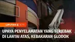 Sejumlah orang terjebak di tengah kebakaran hebat yang menghanguskan gedung Glodok Plaza. Proses evakuasi oleh tim Damkar yang berlangsung dramatis berhasil menyelamatkan sembilan orang.