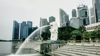 Patung Merlion Singapura. (dok. Jay Ang/Unsplash)