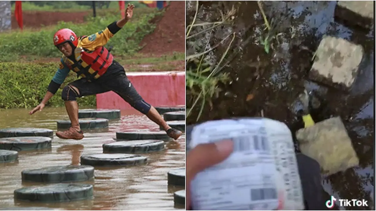 Viral Kurir Antar Paket Lewati Jalan Setapak, Bak Rintangan Benteng Takeshi