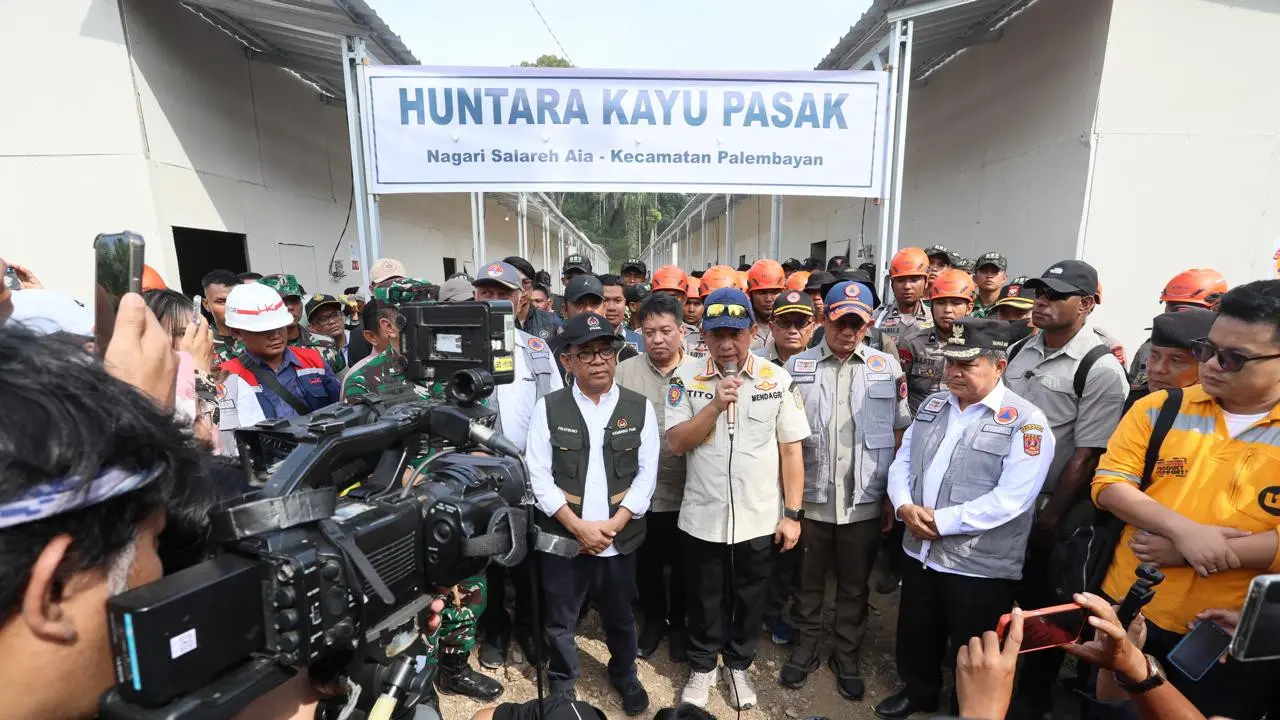 Total pembangunan Huntara di Provinsi Aceh, Sumatera Utara, dan Sumatera Barat mencapai 17.499 unit. (Istimewa)