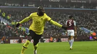 Selebrasi Romelu Lukaku saat Chelsea melawan Aston Villa di Boxing Day (AFP)