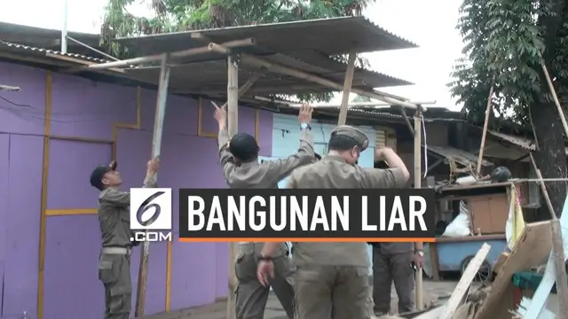 VIDEO: Belasan Bangunan Liar di Duren Sawit Dibongkar