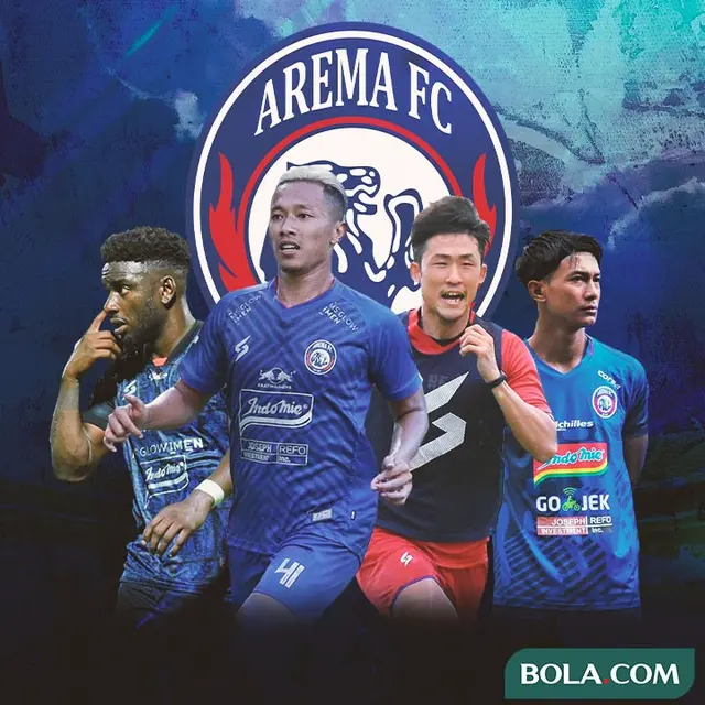 Arema FC - Abel Camara, Dendi Santoso, Renshi Yamaguchi, Ahmad Alfarizi