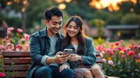 caption wa untuk pacar ©Ilustrasi dibuat AI