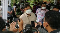 Menteri Kesehatan RI Budi Gunadi Sadikin kunjungi Provinsi Bali pada Jumat, 12 Maret 2021 untuk bertemu dengan Gubernur dan jajarannya mempersiapkan kegiatan vaksinasi massal. (Dok Kementerian Kesehatan RI)