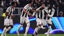 Gol pembuka Juventus dicetak Weston McKennie di menit ke-34. (Marco BERTORELLO/AFP)