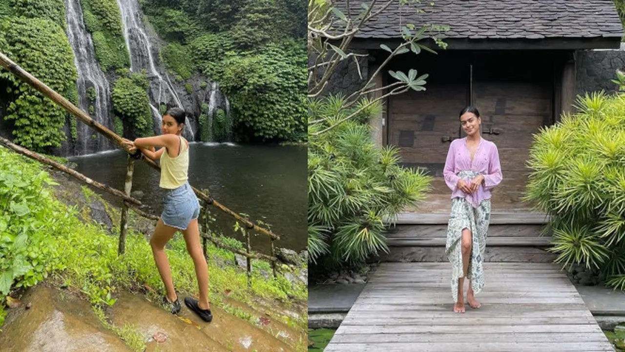 Momen Eva Celia Liburan di Bali, Tampil Menawan Pakai Kebaya