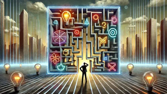 Ilustrasi mental blocking by AI.