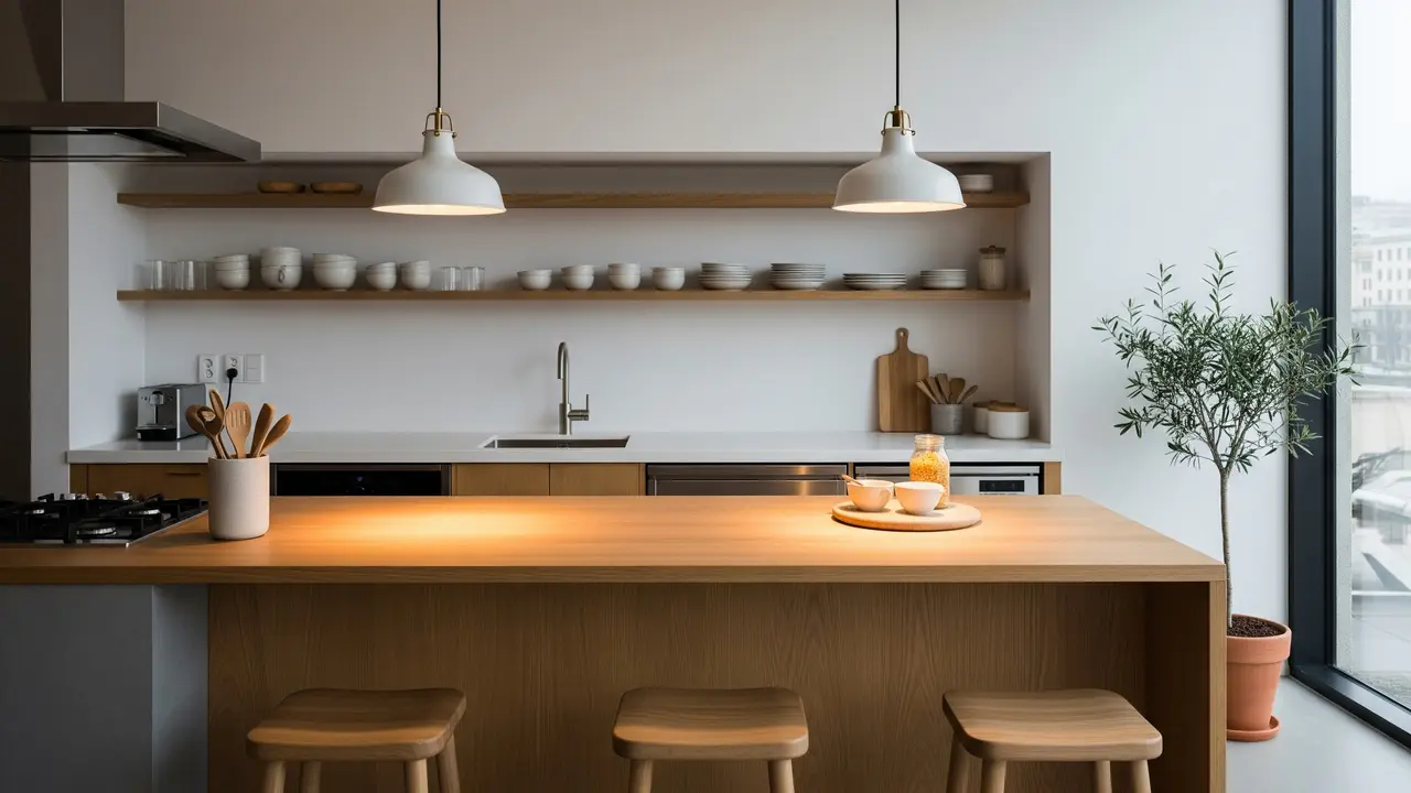 Model Dapur Minimalis Ala Cafe (Gemini AI)