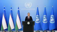 Presiden Uzbekistan Shavkat Mirziyoyev menyatakan bahwa pandemi global Corona COVID-19 telah sangat mengubah hubungan internasional (Kedubes Uzbekistan)