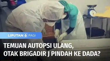 Kuasa Hukum keluarga Brigadir J menyampaikan sejumlah temuan dari autopsi kedua. Di antara temuan tersebut adalah otak Brigadir J tidak ditemukan di bagian kepala tetapi di bagian dada.