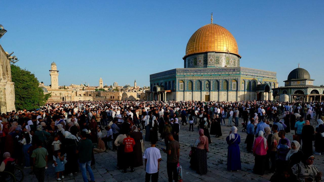 Salat Iduladha di Masjid Al-Aqsa