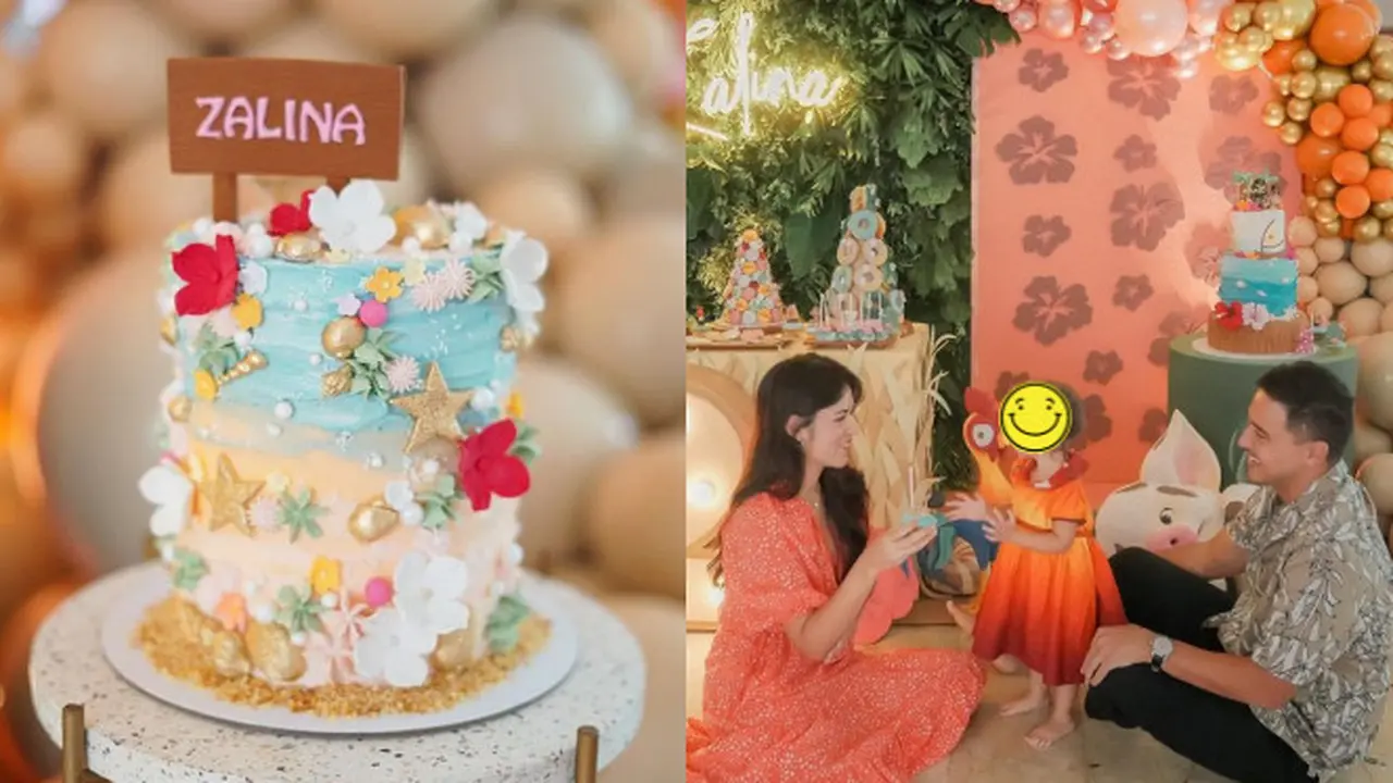 Momen Raisa dan Hamish Daud Rayakan Ultah Anak yang Ke-2 Tahun, Bertema Moana