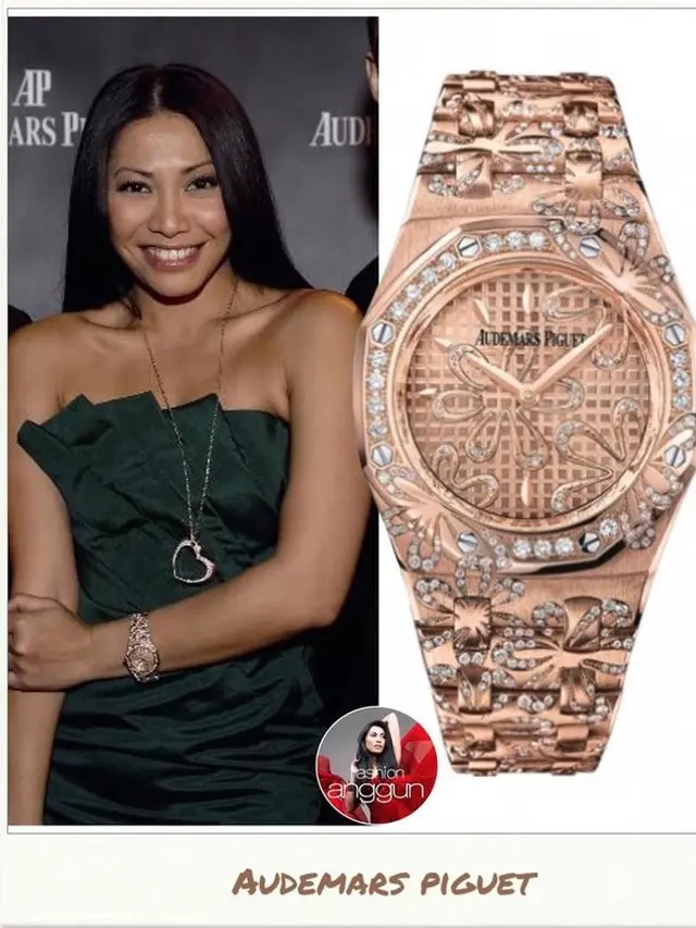 Koleksi Jam Tangan Mewah Anggun C Sasmi (sumber: instagram/@fashion.anggun)