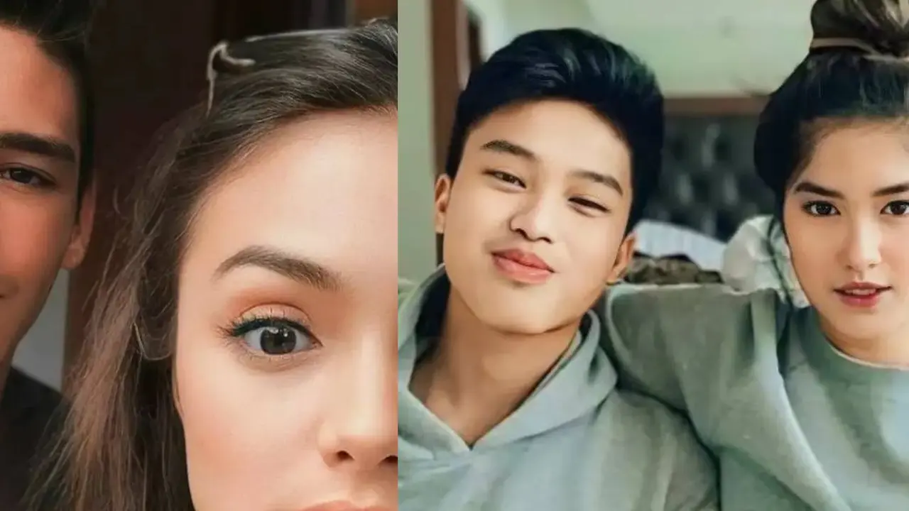 Potret Prilly Latuconsina bersama adiknya (Sumber: TikTok/@niff2005)