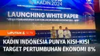 Sementara itu Kamar Dagang dan Industri Indonesia secara resmi meluncurkan white paper arah pembangunan dan kebijakan bidang ekonomi 2024 hingga 2029. Dengan mendukung target pertumbuhan ekonomi 8 persen.