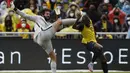 Brasil yang telah dipastikan lolos ke putaran final Piala Dunia 2022 ditahan tuan rumah Ekuador yang masih berpeluang lolos ke Qatar dengan skor 1-1, Jumat (28/1/2022) pagi WIB. Dalam laga tersebut Brasil beberapa kali diuntungkan dengan keputusan VAR. (AP/Pool/Santiago Arcos)