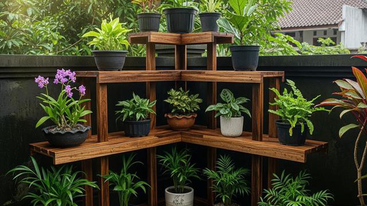 8 Model Rak Tanaman Bertingkat di Pekarangan Rumah yang Tahan Cuaca