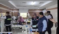 Tim Pengawas DPR melakukan kunjungan ke fasilitas kesehatan jemaah haji Indonesia di Makkah, Arab Saudi. (Foto: SCTV/ Teatrika Putri)