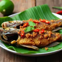 Resep Marinasi Ikan Goreng Bumbu Rempah./Copyright depositphotos.com/AI Generator