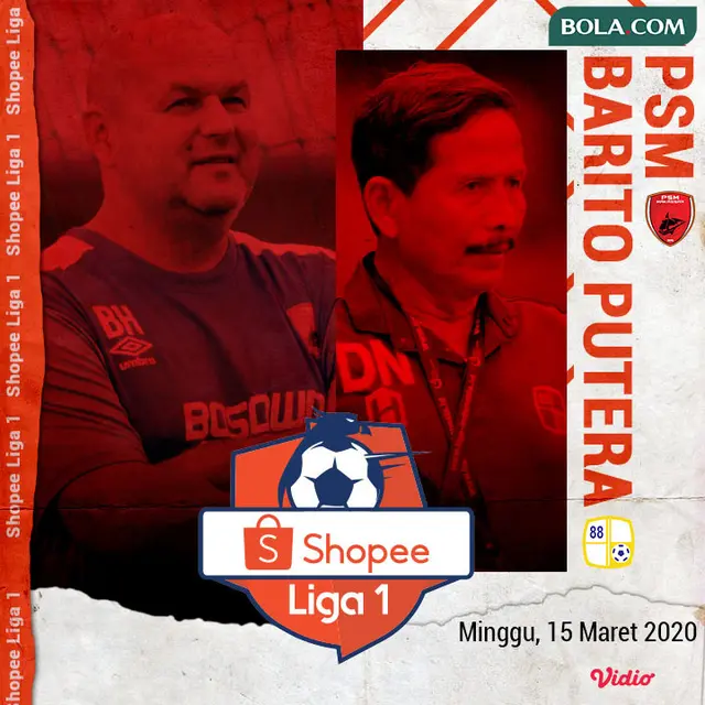 Shopee Liga 1 - PSM Makassar Vs Barito Putera - Duel Pelatih