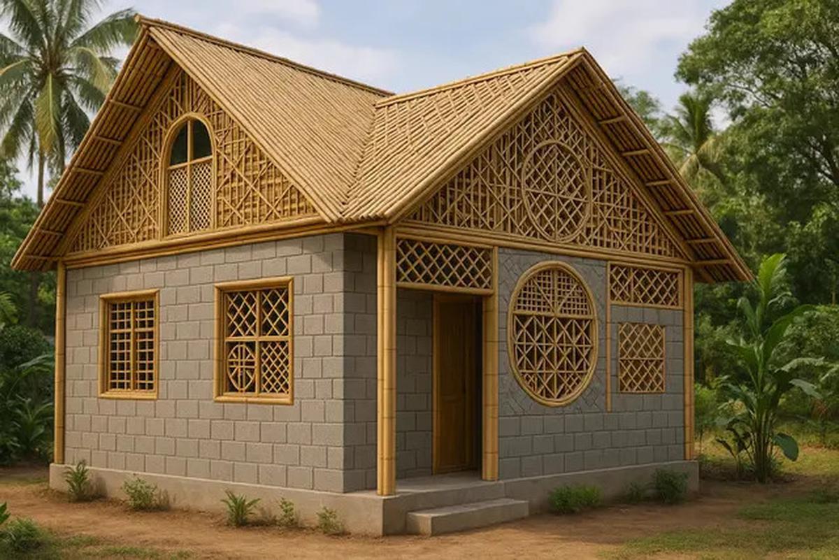 7 Model Rumah Kecil tapi Cantik dari Batako dan Bambu, Natural dan Terjangkau di 2025