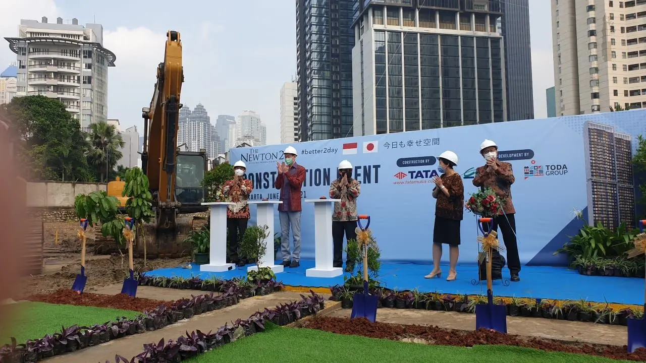 Perusahaan Jepang Toda Corporation dan PT Ciputra Adibuana memulai proyek The Newton 2 di Jakarta.