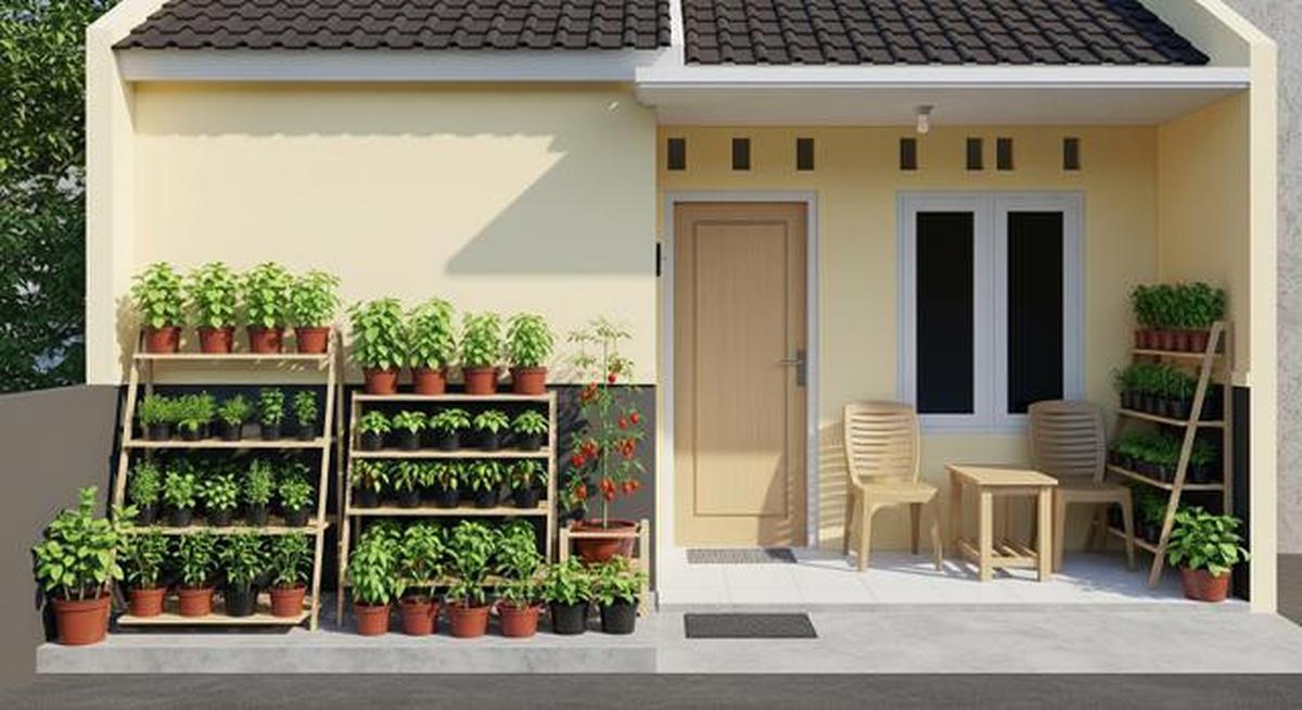10 Desain Teras Sederhana dengan Area Hijau untuk Rumah Lebih Fungsional