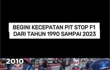 VIDEO: Begini Kecepatan Pit Stop F1 dari Tahun 1990 sampai 2023