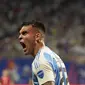 Gol Argentina dalam pertandingan ini dicetak Julian Alvarez dan Lautaro Martinez di babak kedua.  (AP Photo/Mike Stewart)