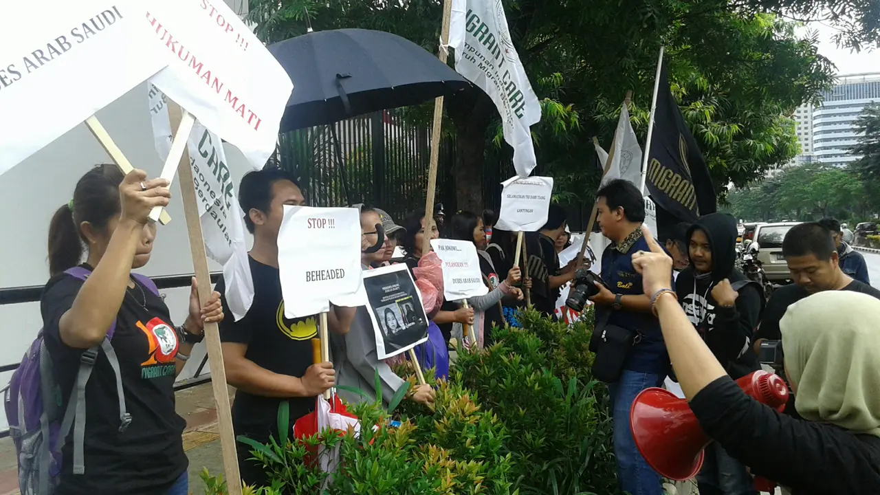 aksi protes eksekusi mati TKW
