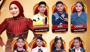 Hasil Dangdut Academy 8 Top 42 Group 1: Andrean Palembang Tersenggol
