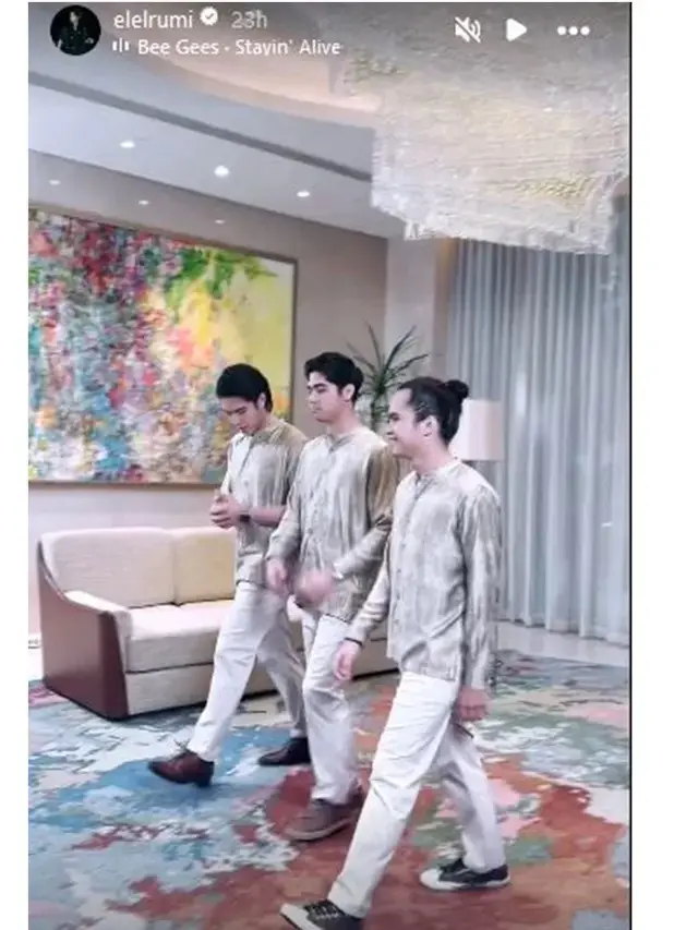 Potret Al El Dul dalam sesi pemotretan (Sumber: Instagram/@elelrumi)