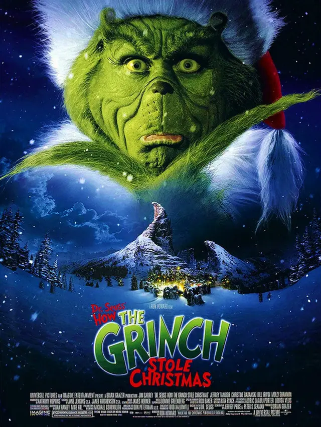 Poster film How The Grinch Stole Christmas. (Foto: Dok. IMDb/ Imagine Entertainment)