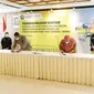 Penandatanganan Kontrak Pekerjaan Konstruksi Terintegrasi Rancang dan Bangun Pembangunan Pipa Transmisi Gas Bumi Cirebon-Semarang (Cisem) Tahap I (Ruas Semarang-Batang) di Auditorium Migas, Selasa (17/5).