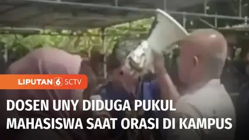 VIDEO: Waduh! Dosen UNY Diduga Pukul Mahasiswa saat Orasi di Kampus