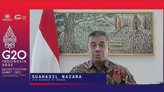 Wakil Menteri Keuangan Suahasil Nazara dalam Seminar International Securitization Summit 2022, Kamis (7/7/2022).