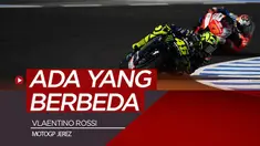 Berita video ada yang berbeda dari motor dipakai pembalap tim Monster Energy Yamaha, Valentino Rossi, saat tes hari pertama MotoGP Jerez, Jumat (3/5/2019). Apakah itu?