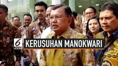Wapres JK meminta klarifikasi dan penjelasan secara terbuka mengenai kasus kerusuhan di Manokwari dan kaitanyya dengan kasus pelecehan bendera yang dilakukan mahasiswa Papua di Surabaya. Menurut JK masyarakat Papua hanya minta Klarifikasi dan permoho...