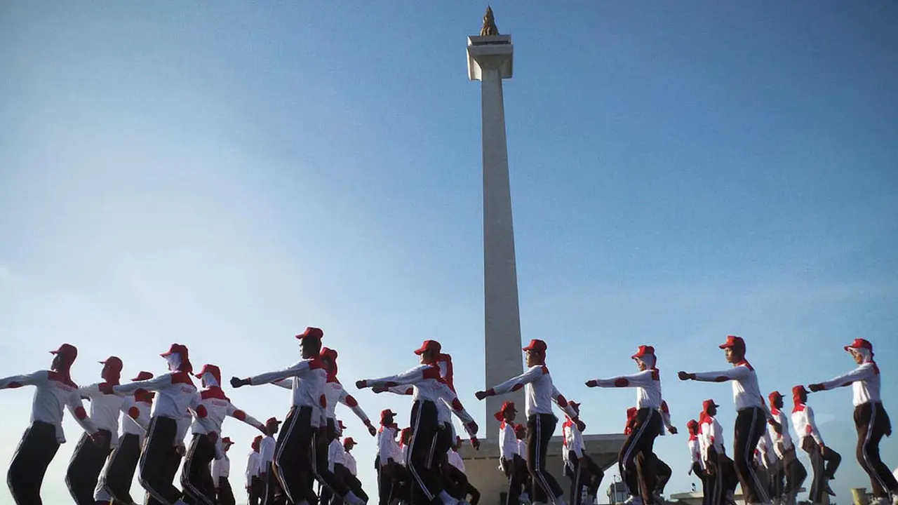 Paskibraka Se-DKI Jakarta Kumpul Di Monas