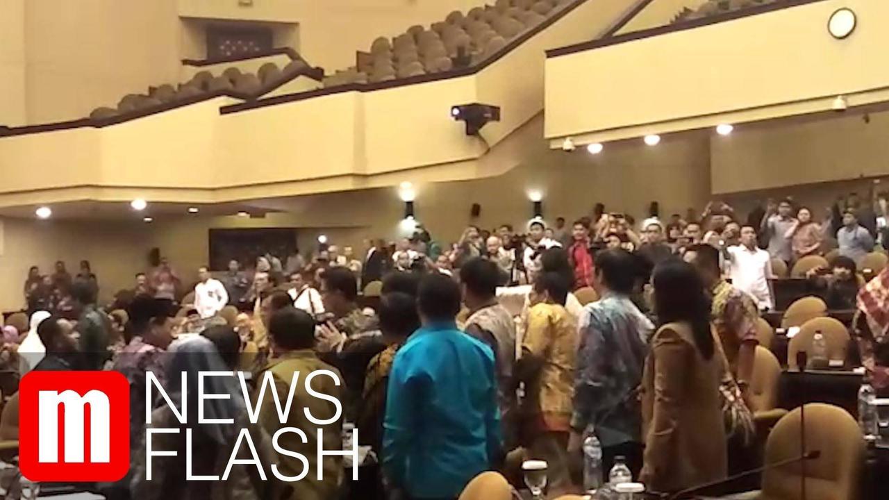 VIDEO: Sidang DPD Ricuh, Anggota Nyaris Adu Jotos