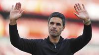 Manajer Arsenal, Mikel Arteta. (AP Photo/Kirsty Wigglesworth)