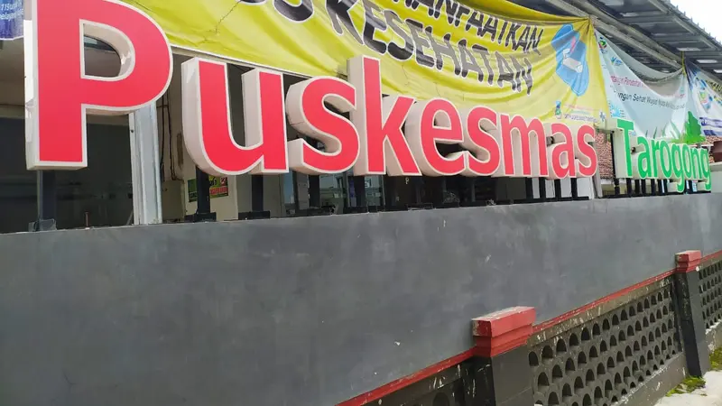 Kantor Puskesmas Tarogong, salah satu fasilitas kesehatan yang digunakan rujukan warga penderita Chikungunya kampung Pasirmalang, Garut, Jawa Barat.