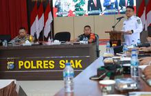 Debat Pilkada Siak Digelar di Luar Kota, Polres Bahas Skema Pengamanan Lintas Sektor