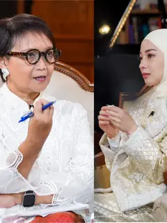 Retno Marsudi dan Nikita Willy saat ditanya pilih karir atau keluarga. [Dok. ParagonCrop]