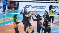 Tim putri Jakarta Popsivo Polwan&nbsp;secara meyakinkan menang 3-0 (25-13, 25-22, 25-19) atas Gresik Petrokimia&nbsp;Pupuk Indonesia pada&nbsp;pertandingan seri ketiga putaran pertama PLN Mobile Proliga 2025 di GOR Ken Arok Malang, Sabtu (18/1/2025) sore WIB. (dok. PLN Mobile Proliga 2025)