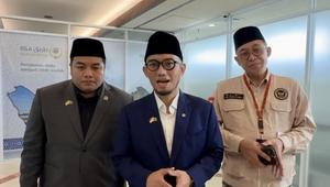 Wakil Menteri Haji dan Umrah (Wamenhaj) Dahnil Anzar Simanjuntak bicara tentang perbedaan fiqih dam haji, 15 Mei 2026. (dok. Media Center Haji 2026)