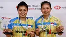 Pemain bulu tangkis ganda putri Indonesia berusia 33 tahun, Greysia Polii akan mencetak hattrick di Olimpiade Tokyo 2020. Tampil untuk ketiga kalinya setelah 2012 dan 2016 ia kembali tampil dengan partner berbeda seperti dua Olimpiade sebelumnya. (Foto: AFP/Badminton Association of Thailand)